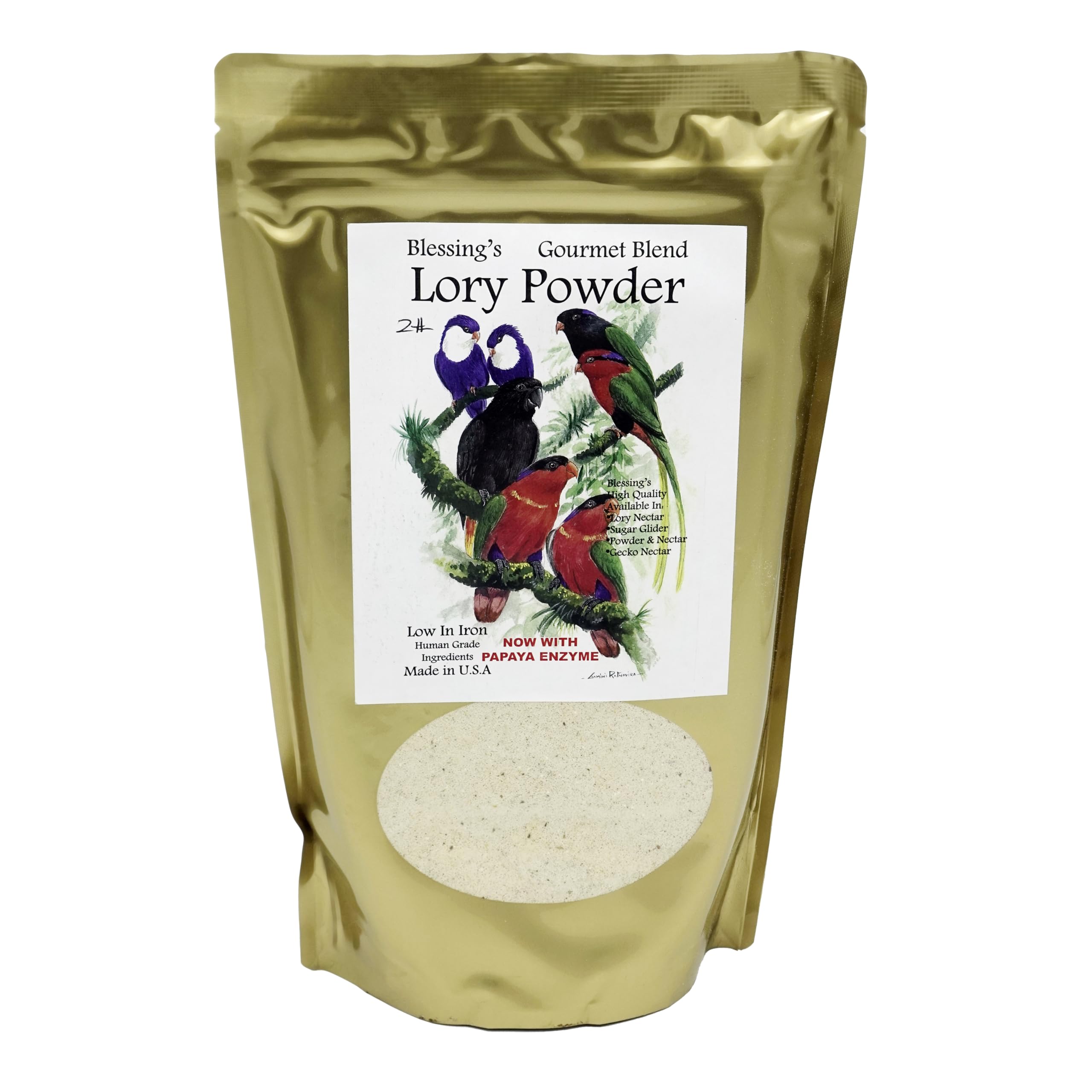 Gourmet Blessing Lory Dry Powder Lorikeet 2.49 lbs Food : Amazon